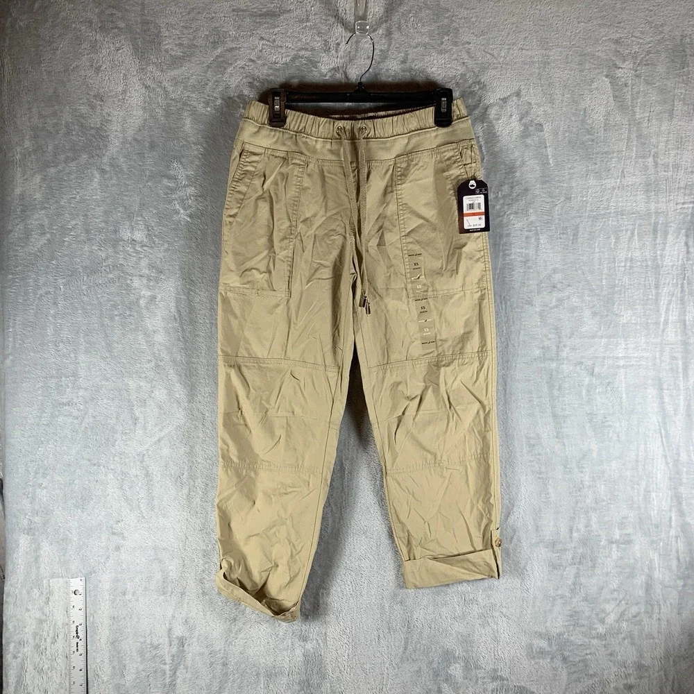 Nautica Women's Pants The‎ Capian Cargo XS Pull On Drawstring Relaxed Straight